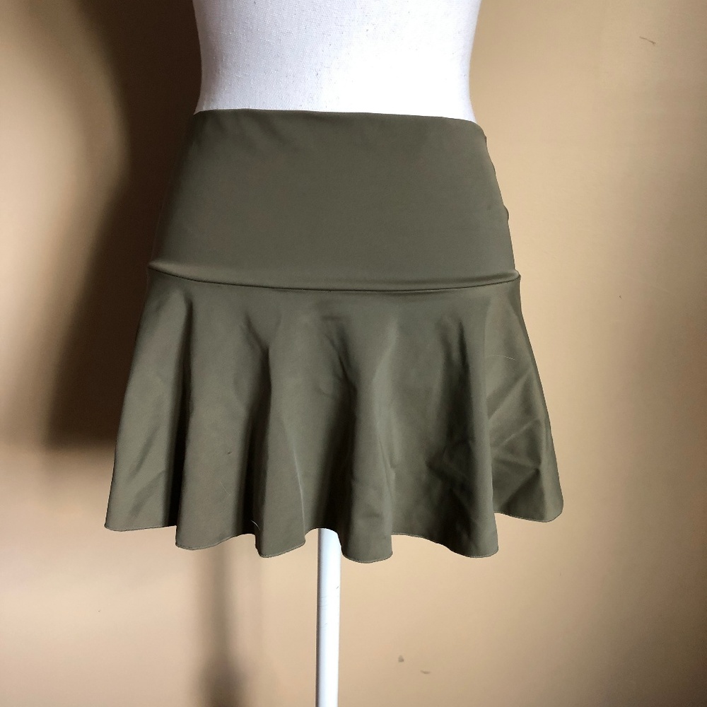🐾Victoria's Secret |  Olive Flared Mini Skirt  S